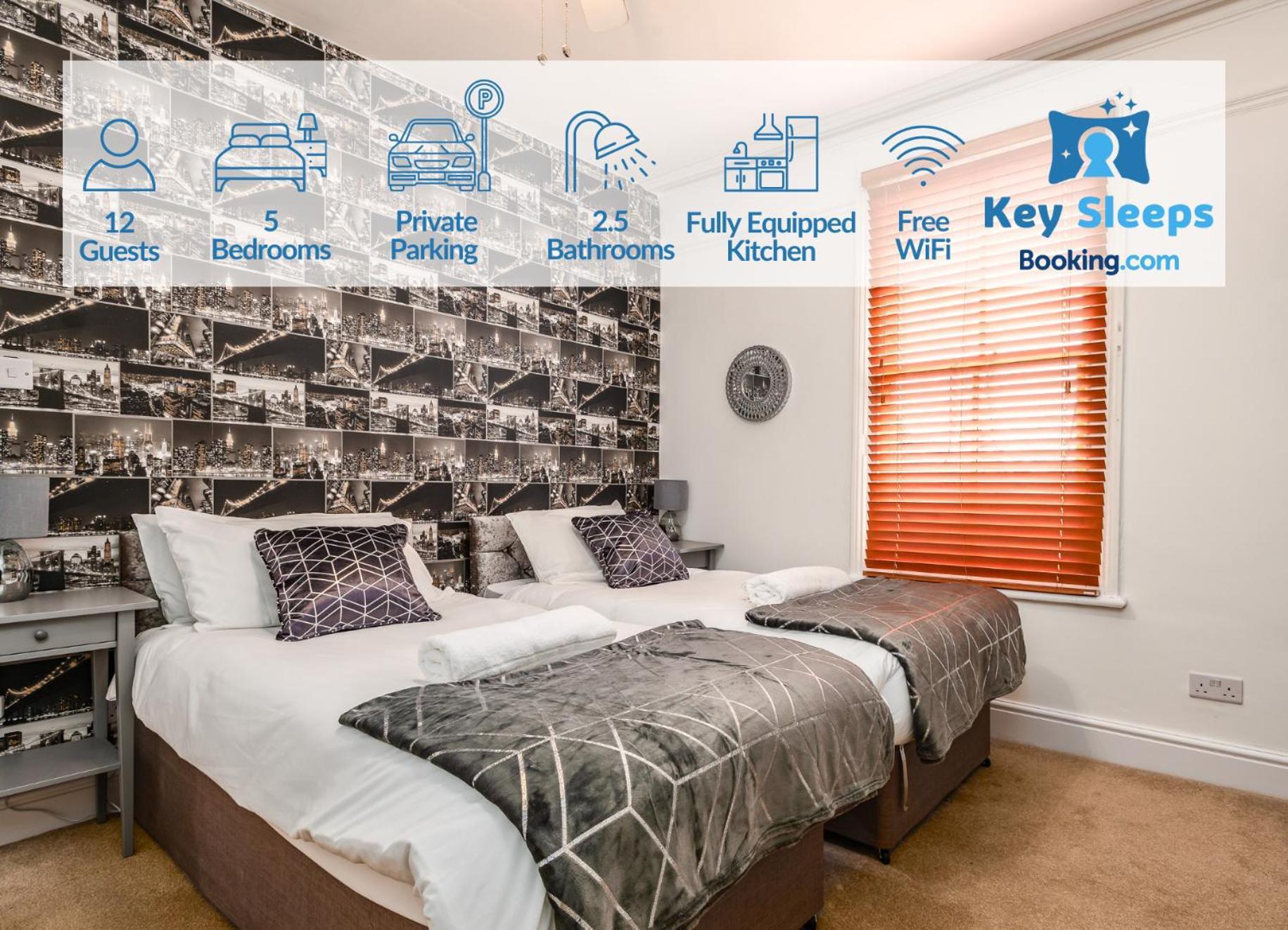 Spacious Contractor House For Large Groups - Private Parking Northampton Eksteriør bilde